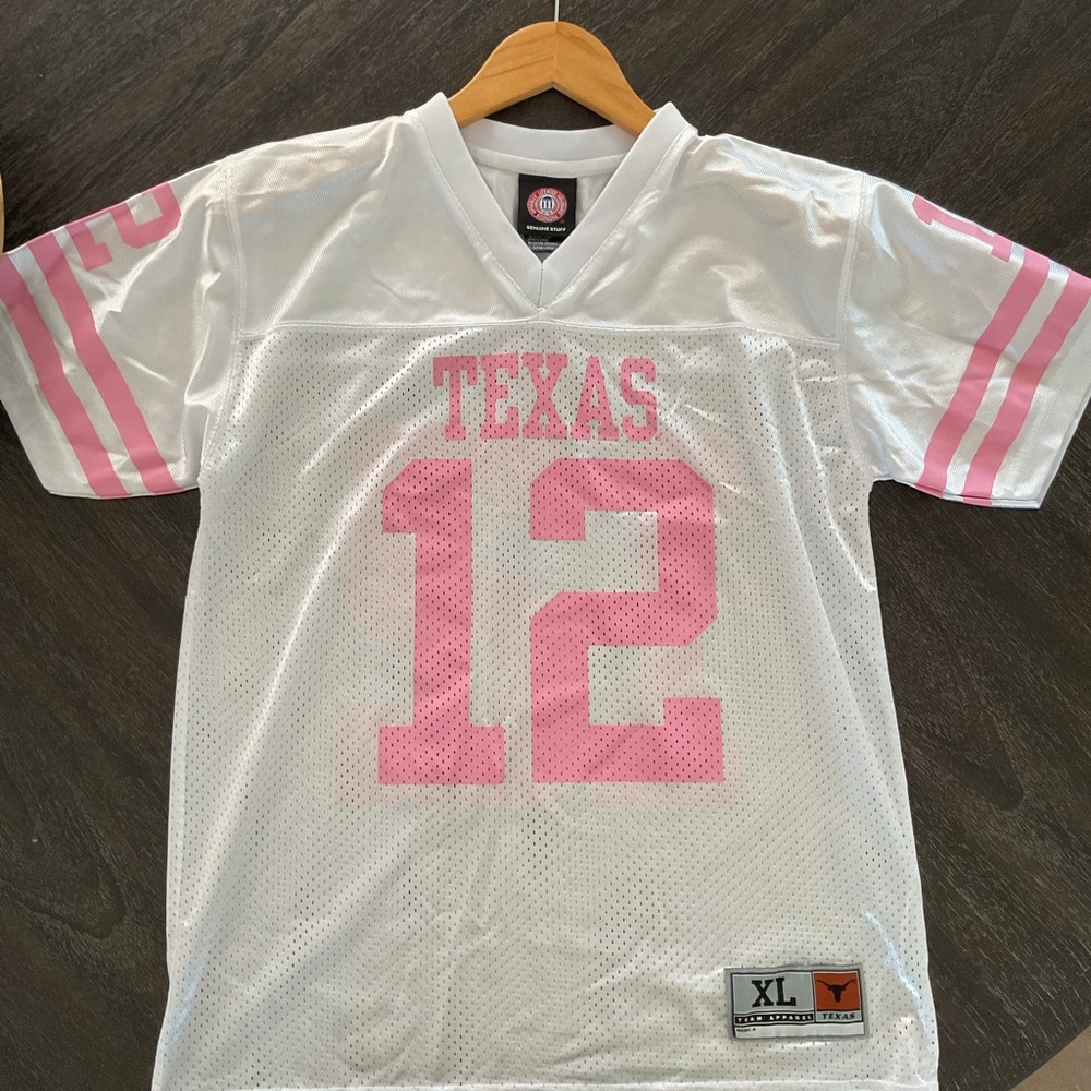 Texas Pink and White Jersey